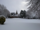 St. Mary's Church in snow