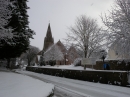 St. Mary's Church in snow