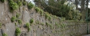 Wall alongside Candie Road