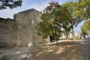 Avignon walls surrounding the old town (intramuros)