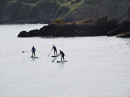 Paddle boarding in Bouley Bay