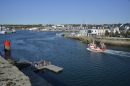 Concarneau harbour as seen from the walled town